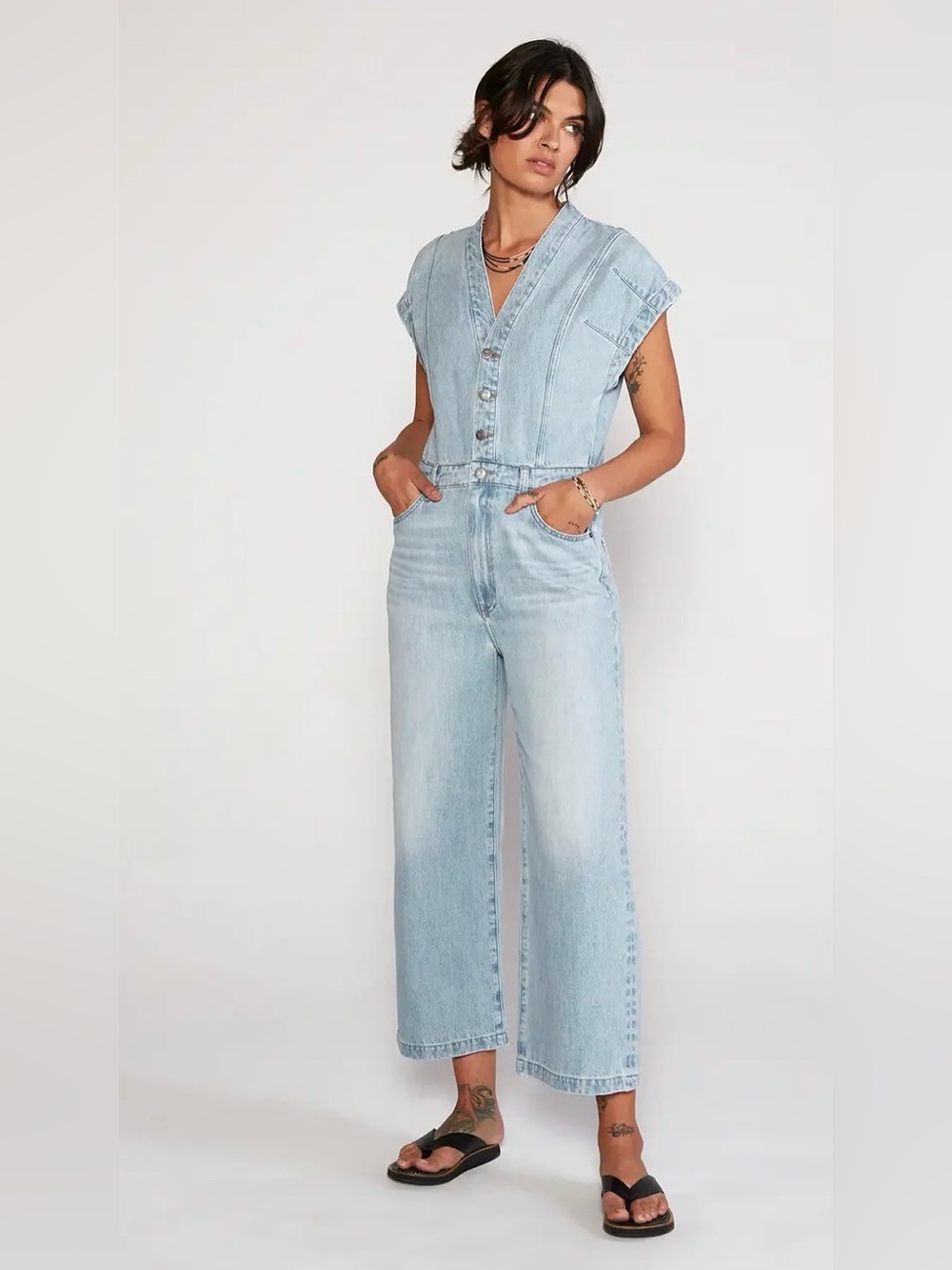 Etica Denim Celestine Jumpsuit Desert Creek Size XS